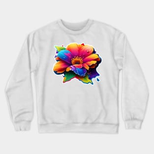 Colorful 3D Flower design #2 Crewneck Sweatshirt